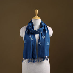 Kutch Handwoven Organic Kala Cotton Bandhani Stole 60