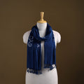 Kutch Handwoven Organic Kala Cotton Bandhani Stole 61