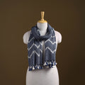 Kutch Handwoven Organic Kala Cotton Bandhani Stole 69
