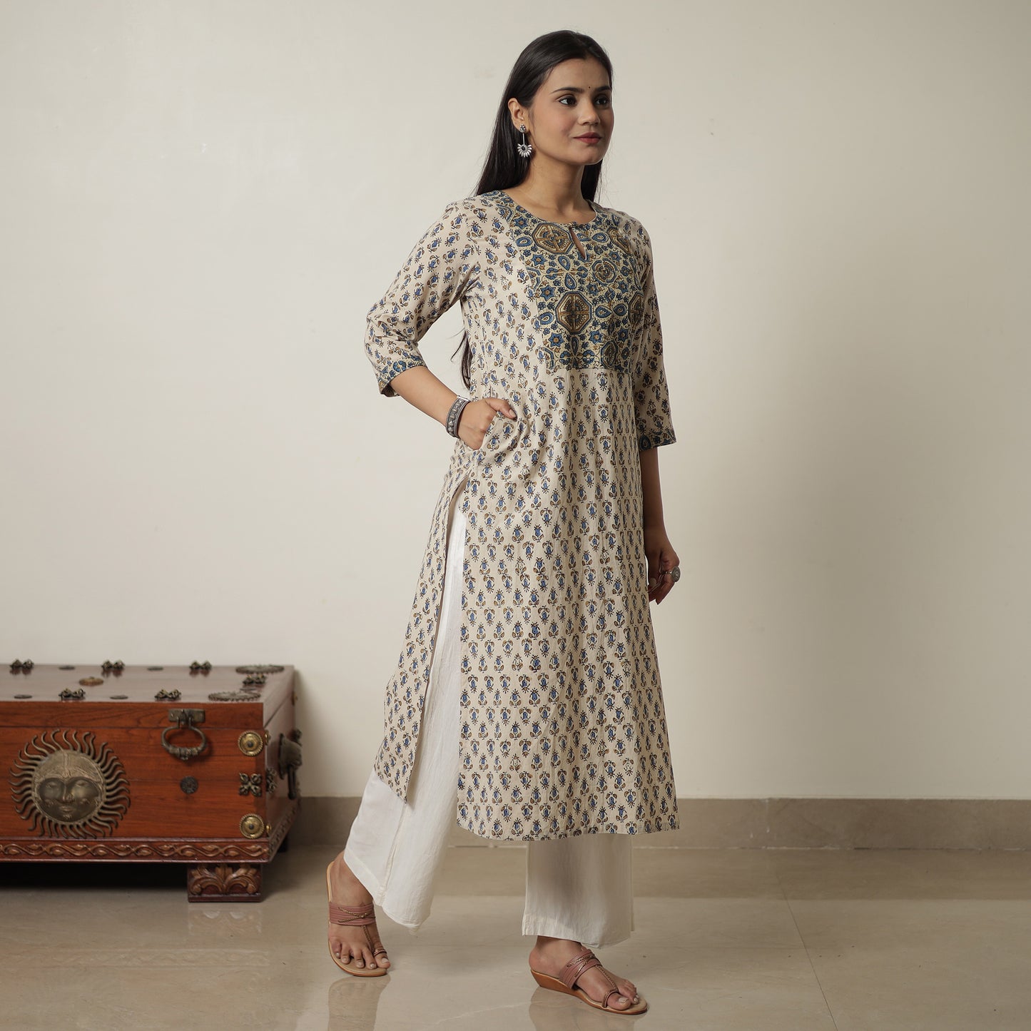 ajrakh cotton kurta 