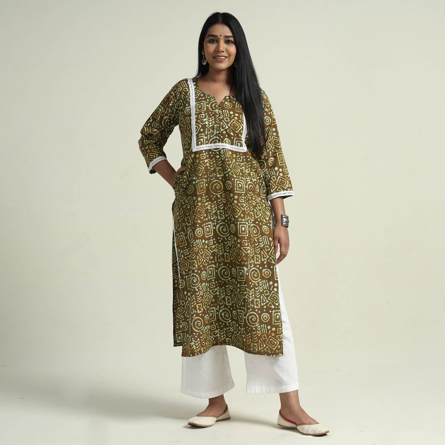 Batik Kurta with Palazzo Set
