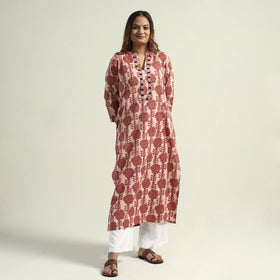 Buy Vanaspati Hand Block Printed Cotton Kurta Online at iTokri.com