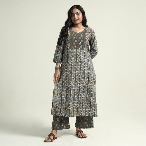 Batik Kurta with Palazzo & Dupatta Set