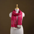 Kutch Handwoven Organic Kala Cotton Bandhani Stole 65