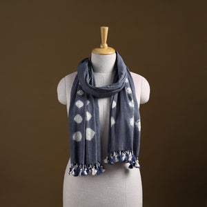 Kutch Handwoven Organic Kala Cotton Bandhani Stole 66