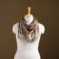 Pedana Hand Block Print Natural Dyed Cotton Kalamkari Scarf 29