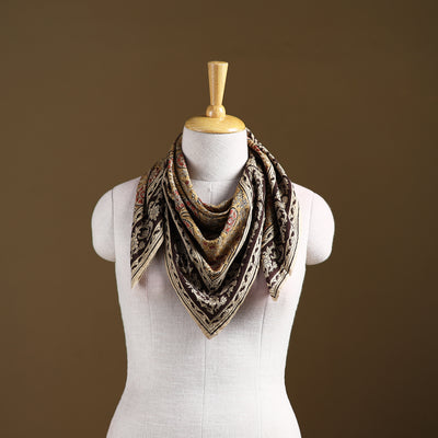 Pedana Hand Block Print Natural Dyed Cotton Kalamkari Scarf 44