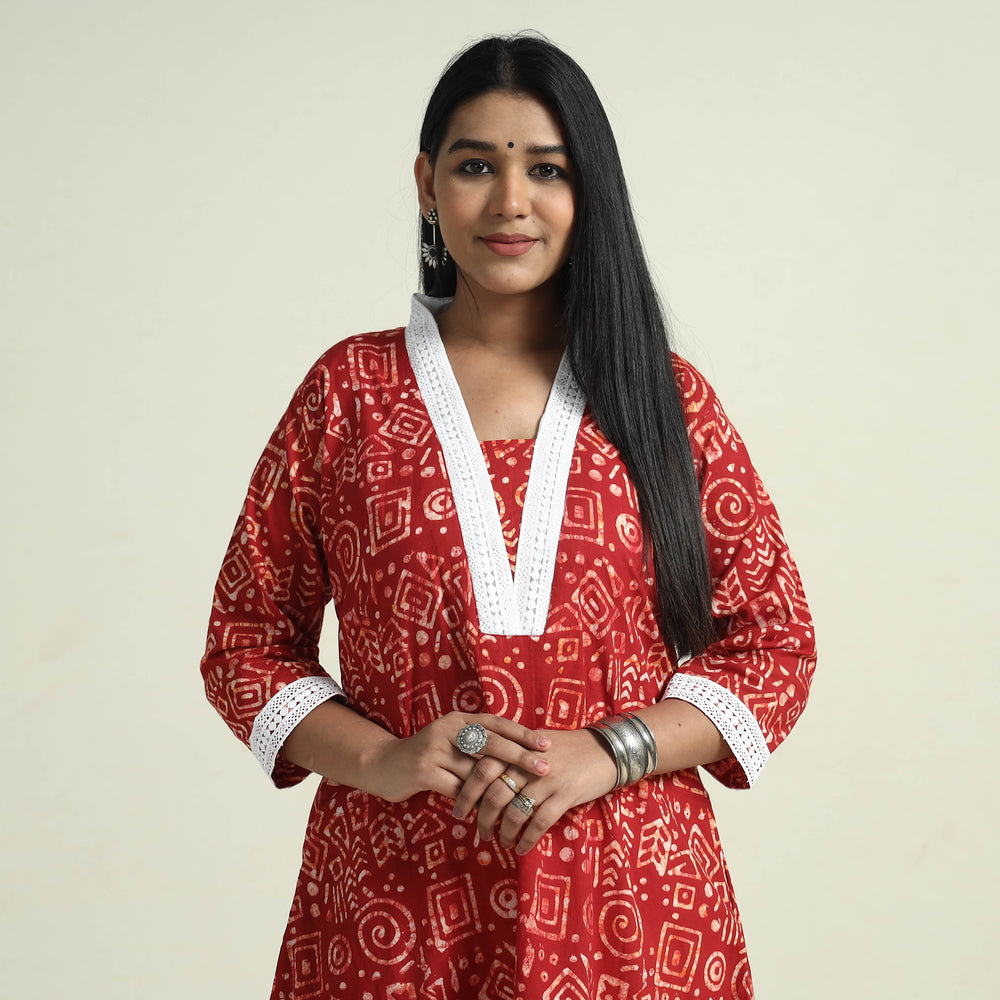 Batik Kurta with Palazzo Set
