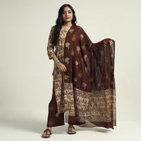 Batik Kurta with Palazzo & Dupatta Set
