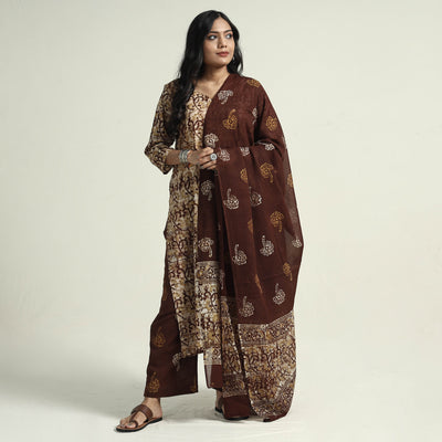 Batik Kurta with Palazzo & Dupatta Set
