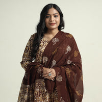 Batik Kurta with Palazzo & Dupatta Set
