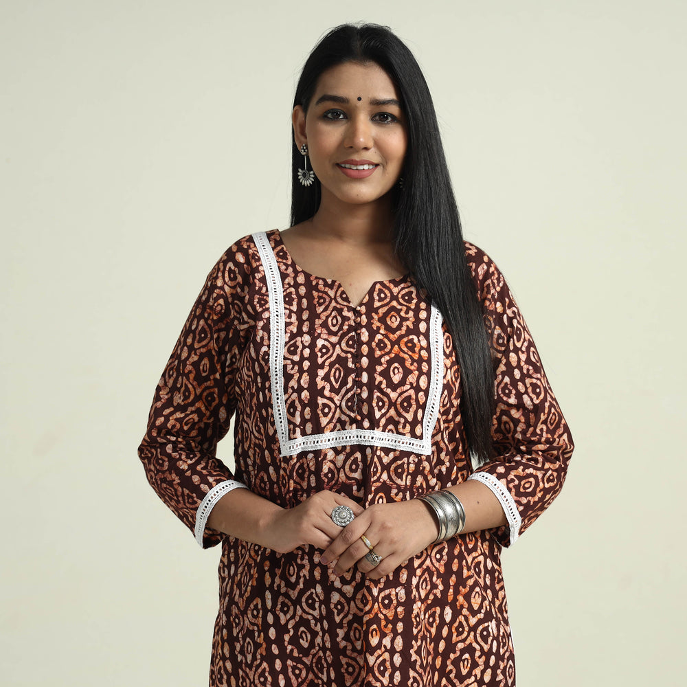 Batik Kurta with Palazzo Set
