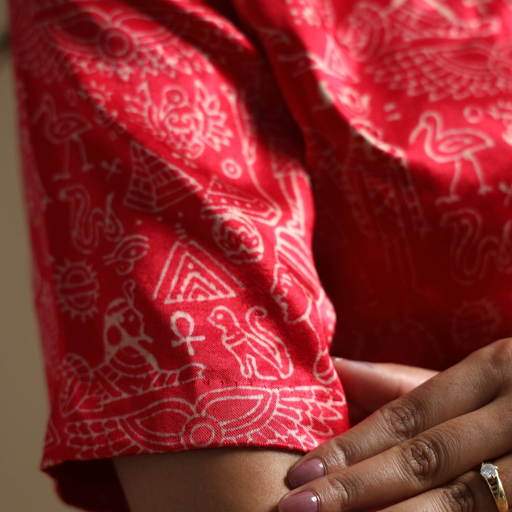 Block Print Stitched Blouse
