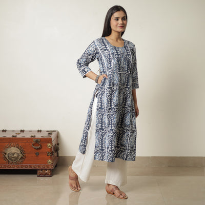 batik printed kurta