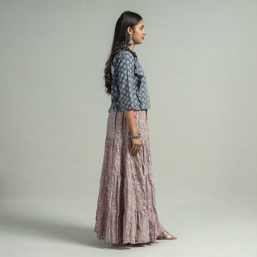 sanganeri long skirt 