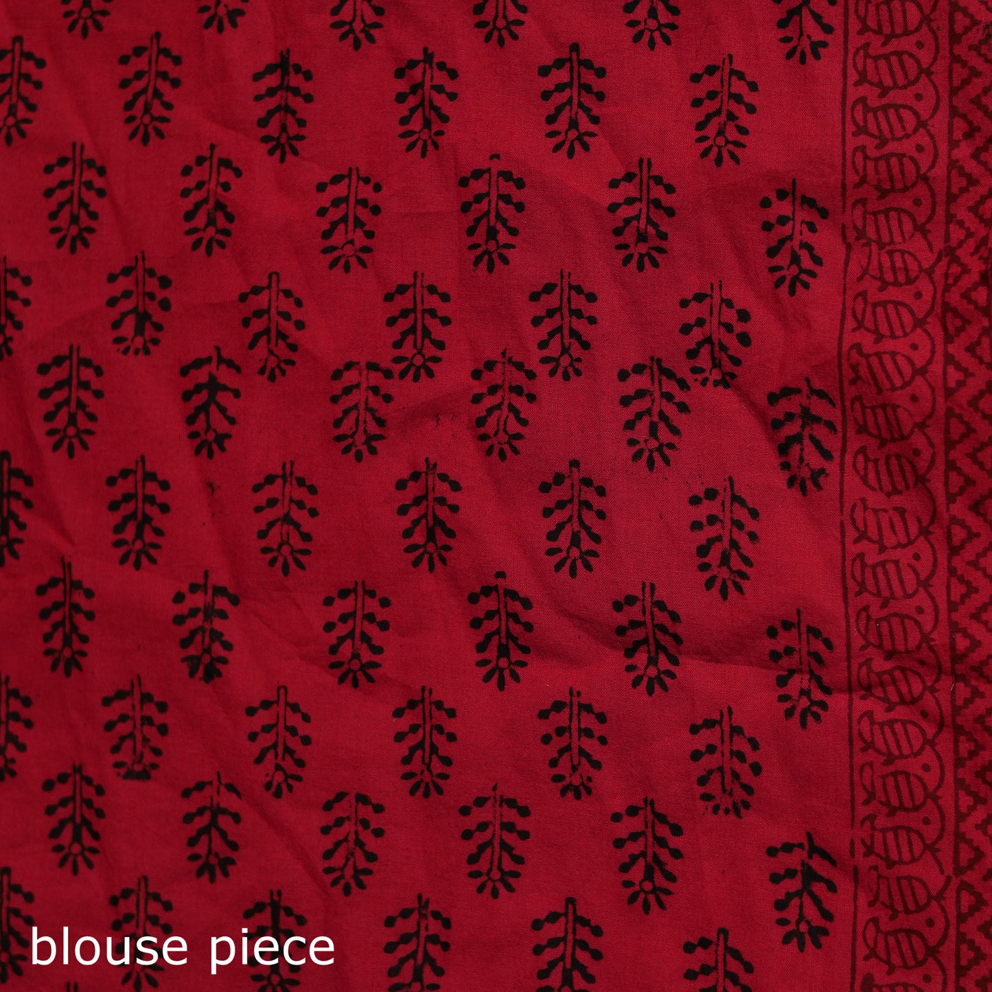 Bagh Hand Block Print Natural Dyed Cotton Saree 01