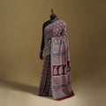Bagh Hand Block Print Natural Dyed Cotton Saree 02