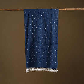 Kutch Handwoven Organic Kala Cotton Bandhani Stole 55