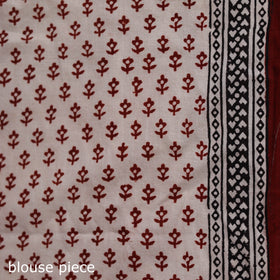 Bagh Hand Block Print Natural Dyed Cotton Saree 02