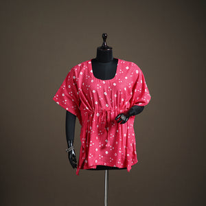 Bandhani Tie-Dye Cotton Short Kaftan 71