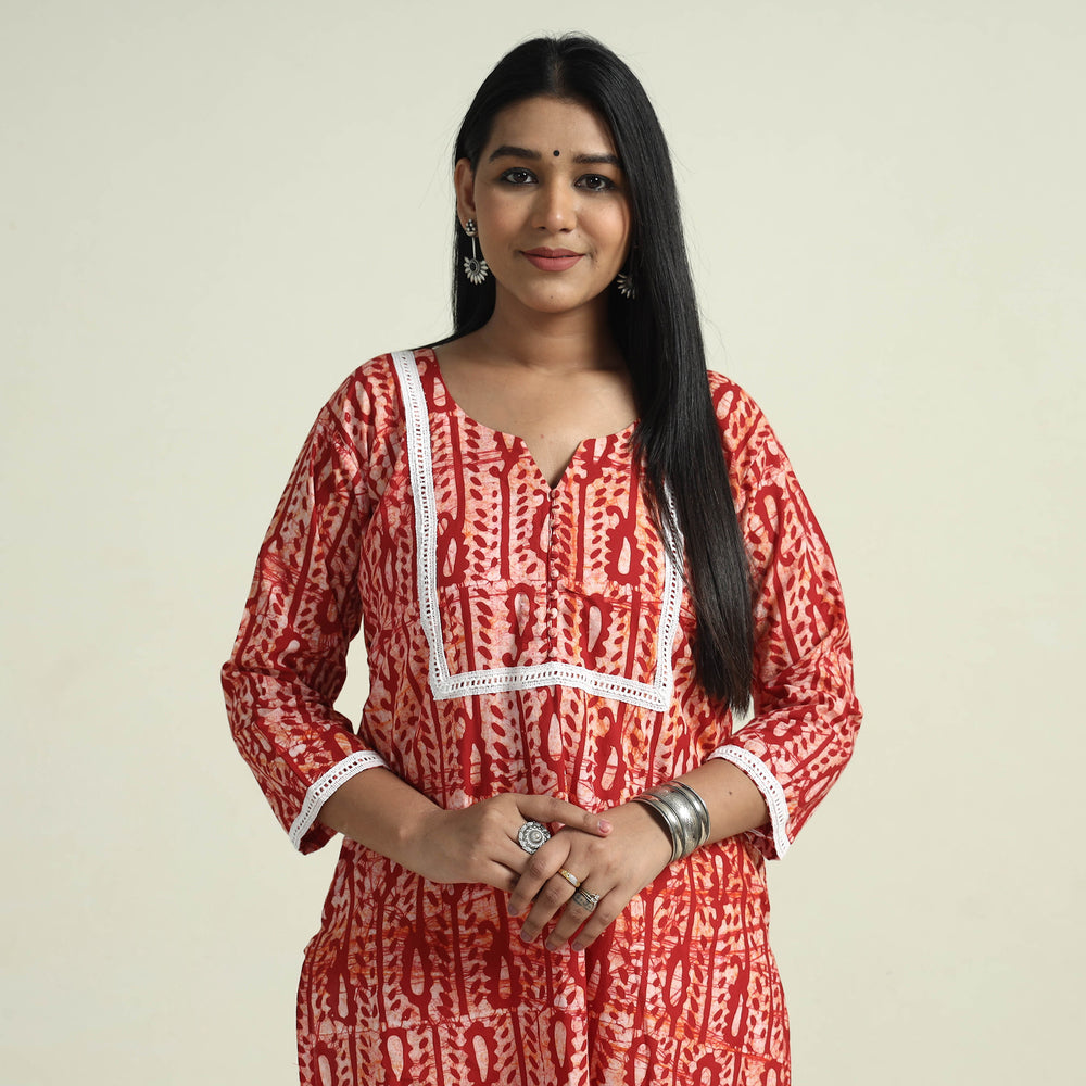 Batik Kurta with Palazzo Set