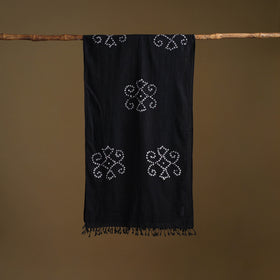 Kutch Handwoven Organic Kala Cotton Bandhani Stole 47