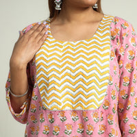 Sanganeri Block Printed Cotton Kurta with Sharara Set
