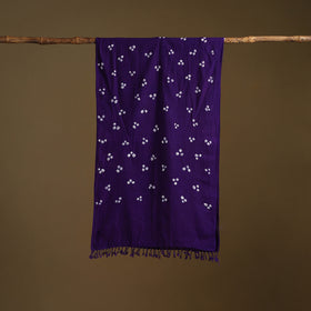 Kutch Handwoven Organic Kala Cotton Bandhani Stole 42