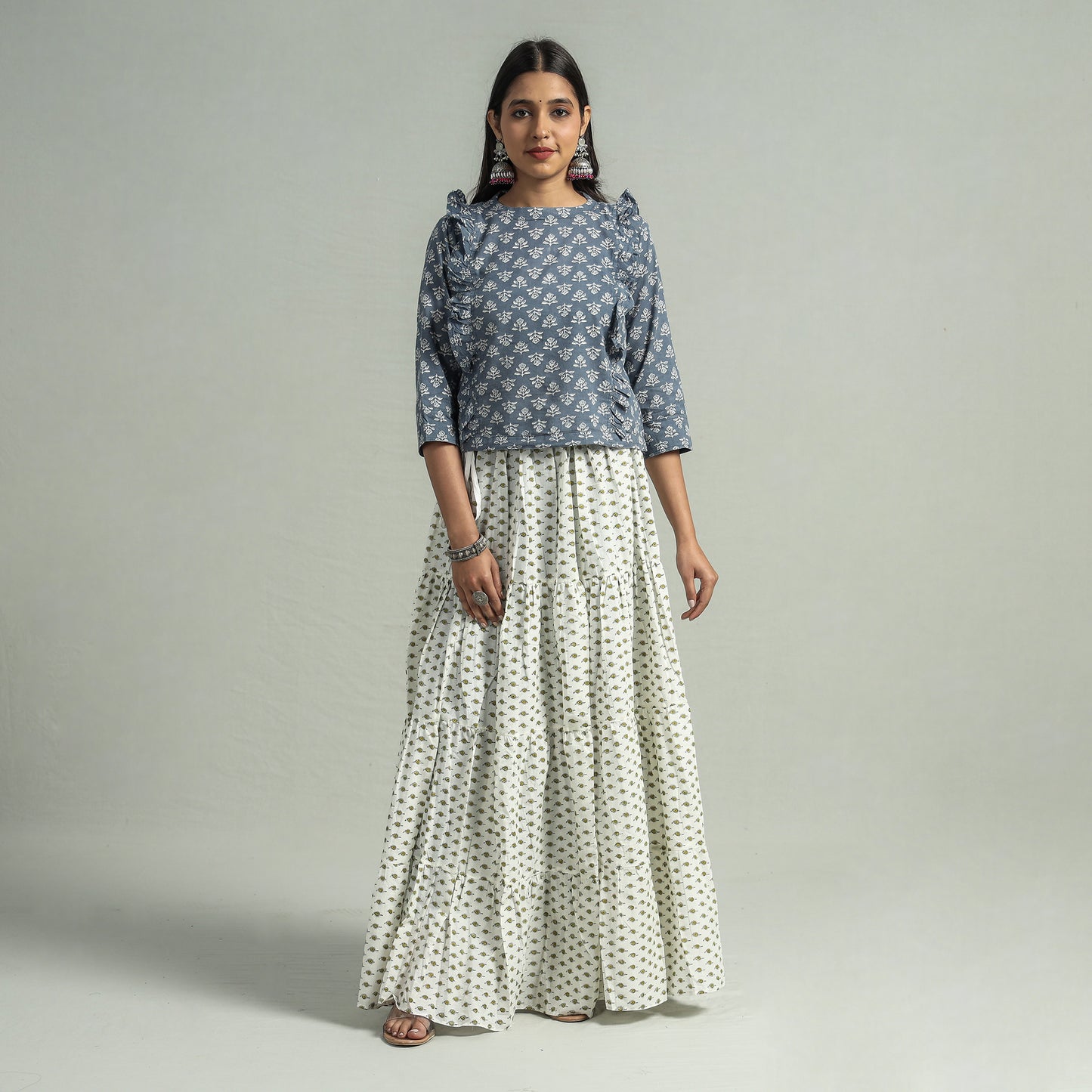 sanganeri long skirt 