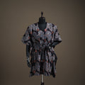 Ajrakh Hand Block Print Natural Dyed Cotton Kaftan (Medium) 73