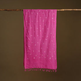 Kutch Handwoven Organic Kala Cotton Bandhani Stole 40