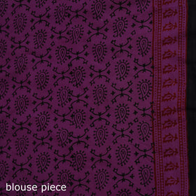 Bagh Hand Block Print Natural Dyed Cotton Saree 05