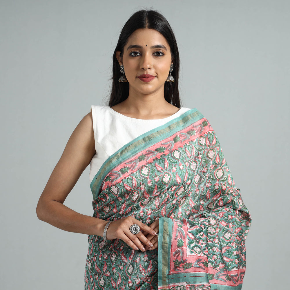 Sanganeri Print Saree