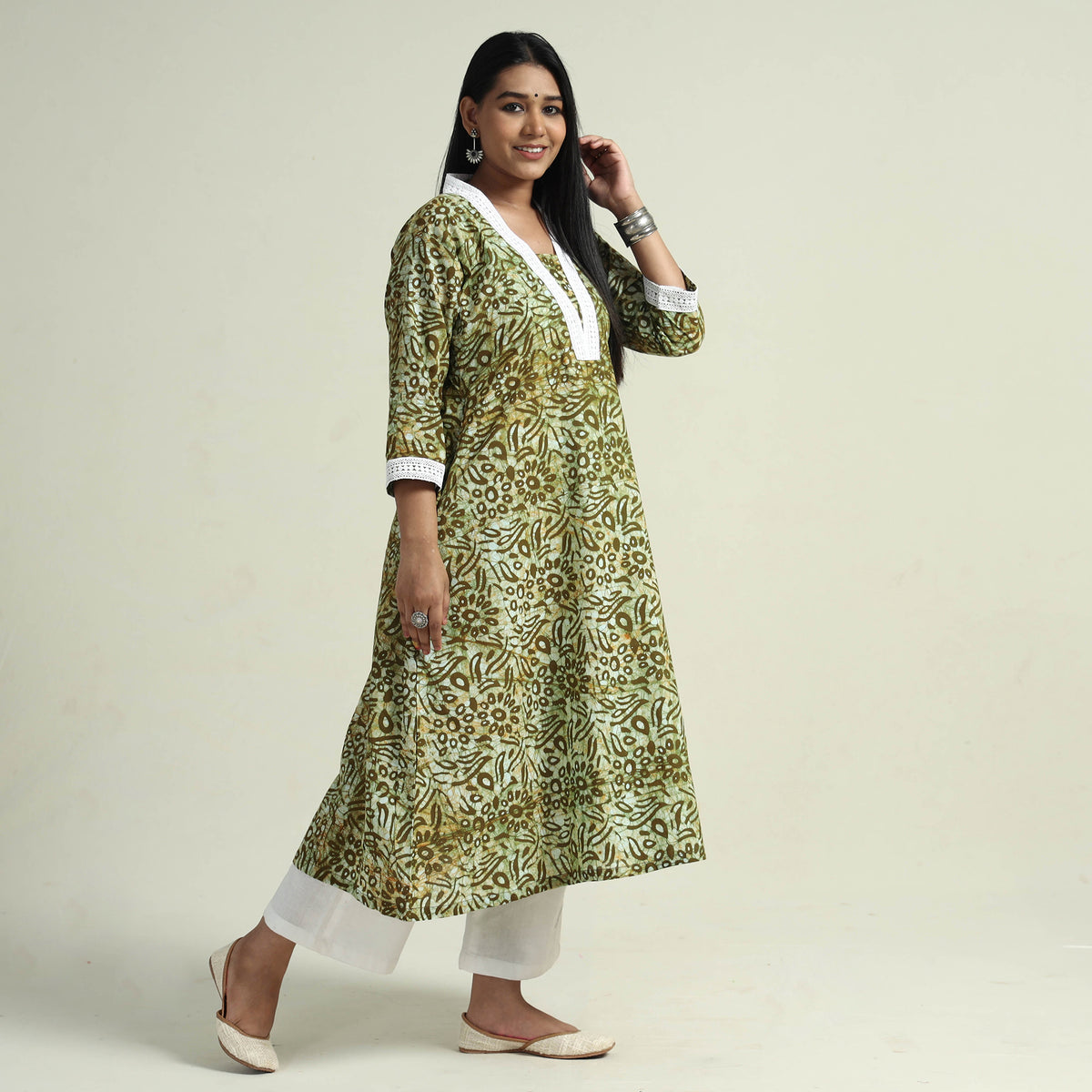 Batik Kurta with Palazzo Set
