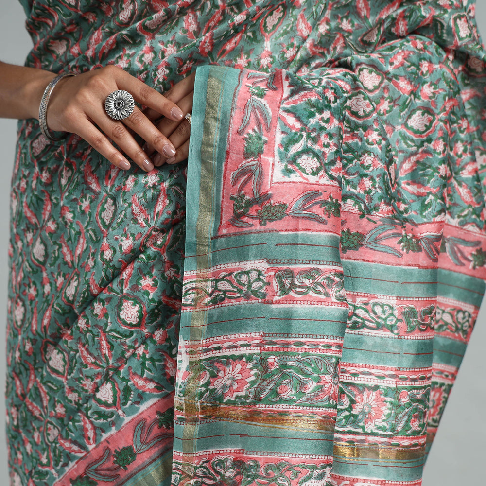 Sanganeri Print Saree