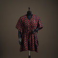 Ajrakh Hand Block Print Natural Dyed Cotton Kaftan (Medium) 74
