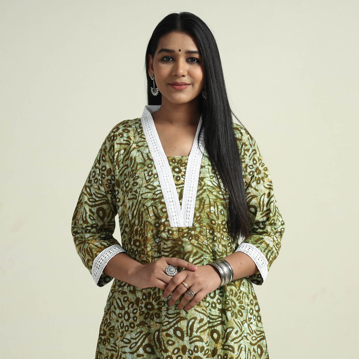 Batik Kurta with Palazzo Set
