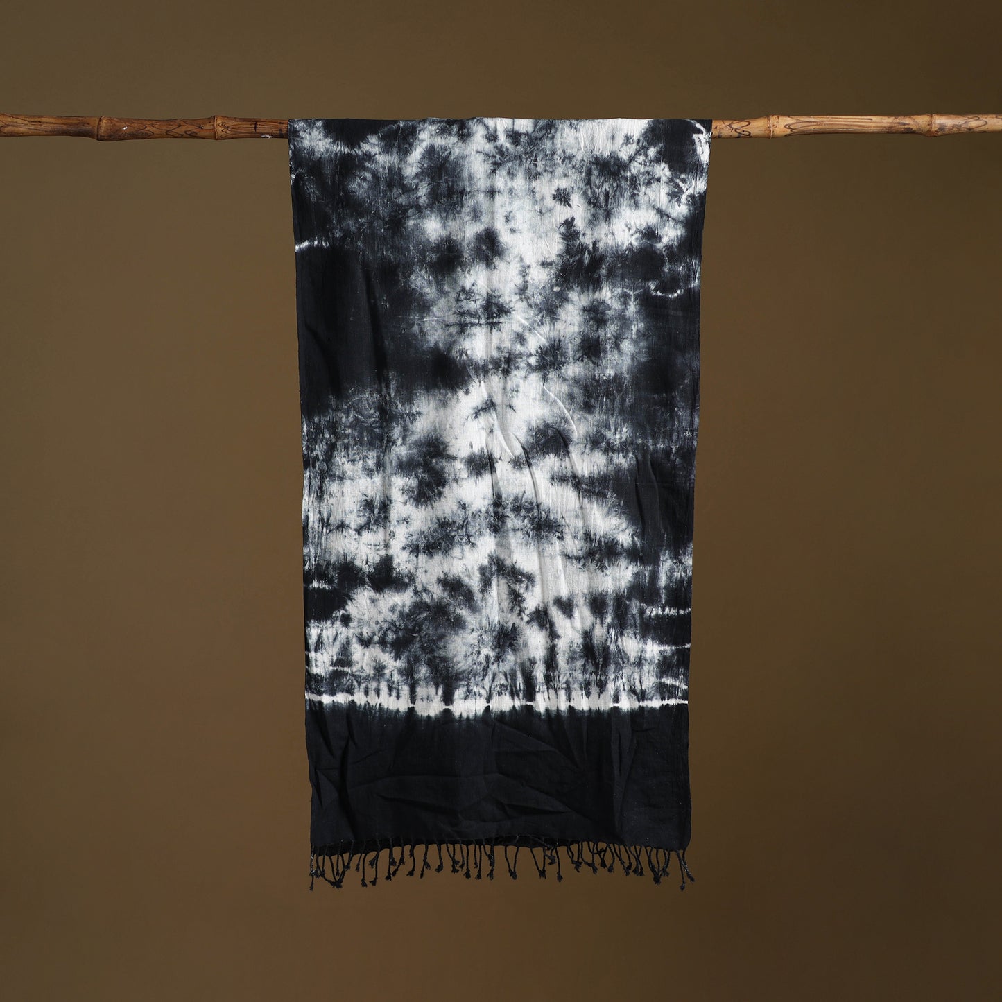 Kutch Handwoven Organic Kala Cotton Shibori Stole 29