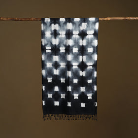 Kutch Handwoven Organic Kala Cotton Shibori Stole 27