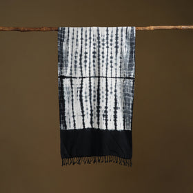 Kutch Handwoven Organic Kala Cotton Shibori Stole 26
