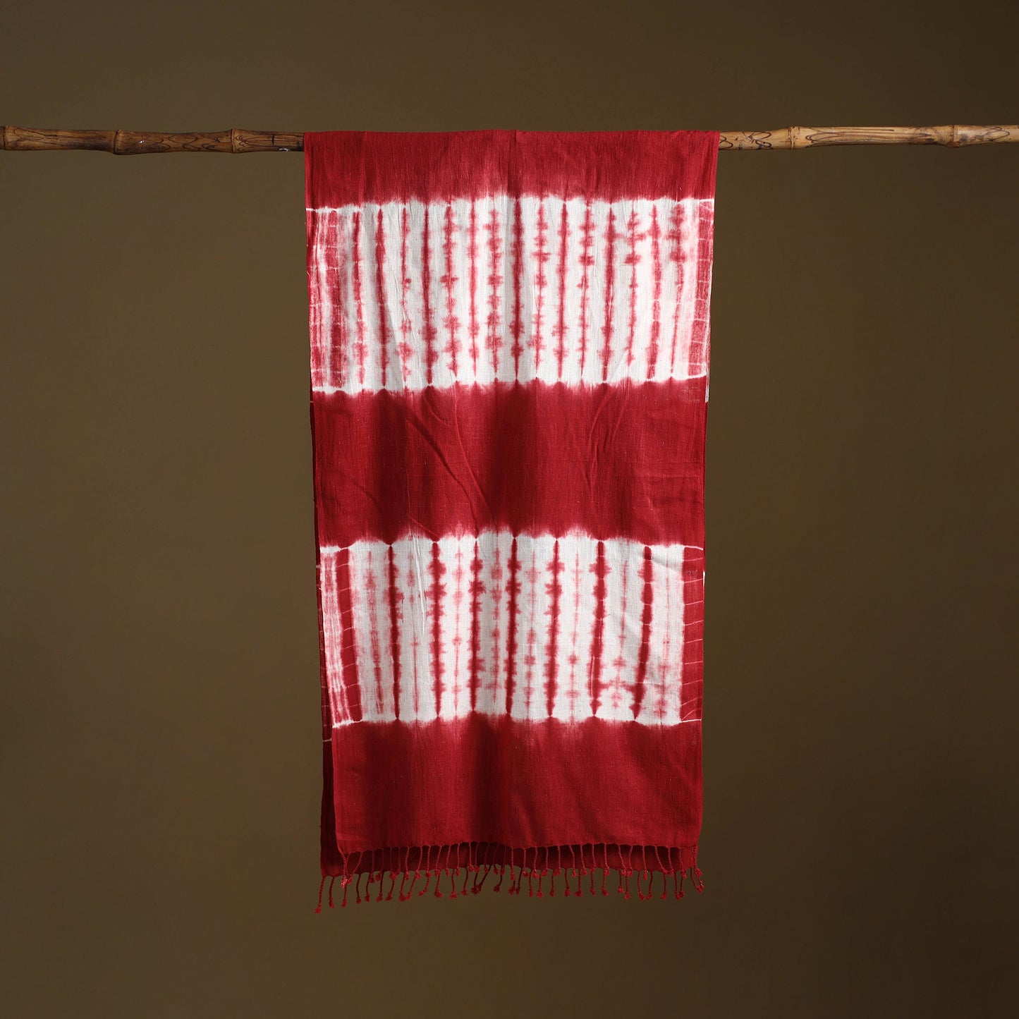 Kutch Handwoven Organic Kala Cotton Shibori Stole 24