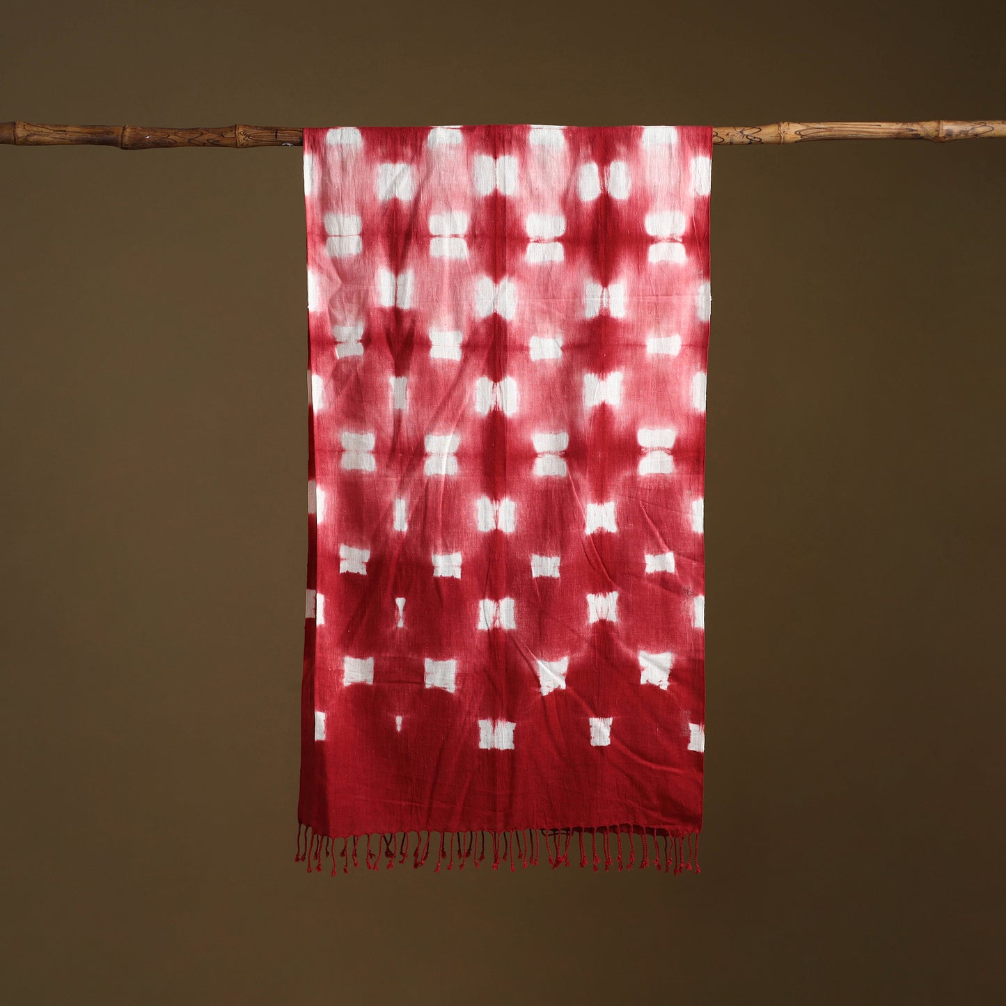 Kutch Handwoven Organic Kala Cotton Shibori Stole 23