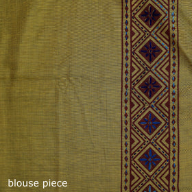 Bengal Kantha Hand Embroidery Silk Cotton Chapa Work Saree 15