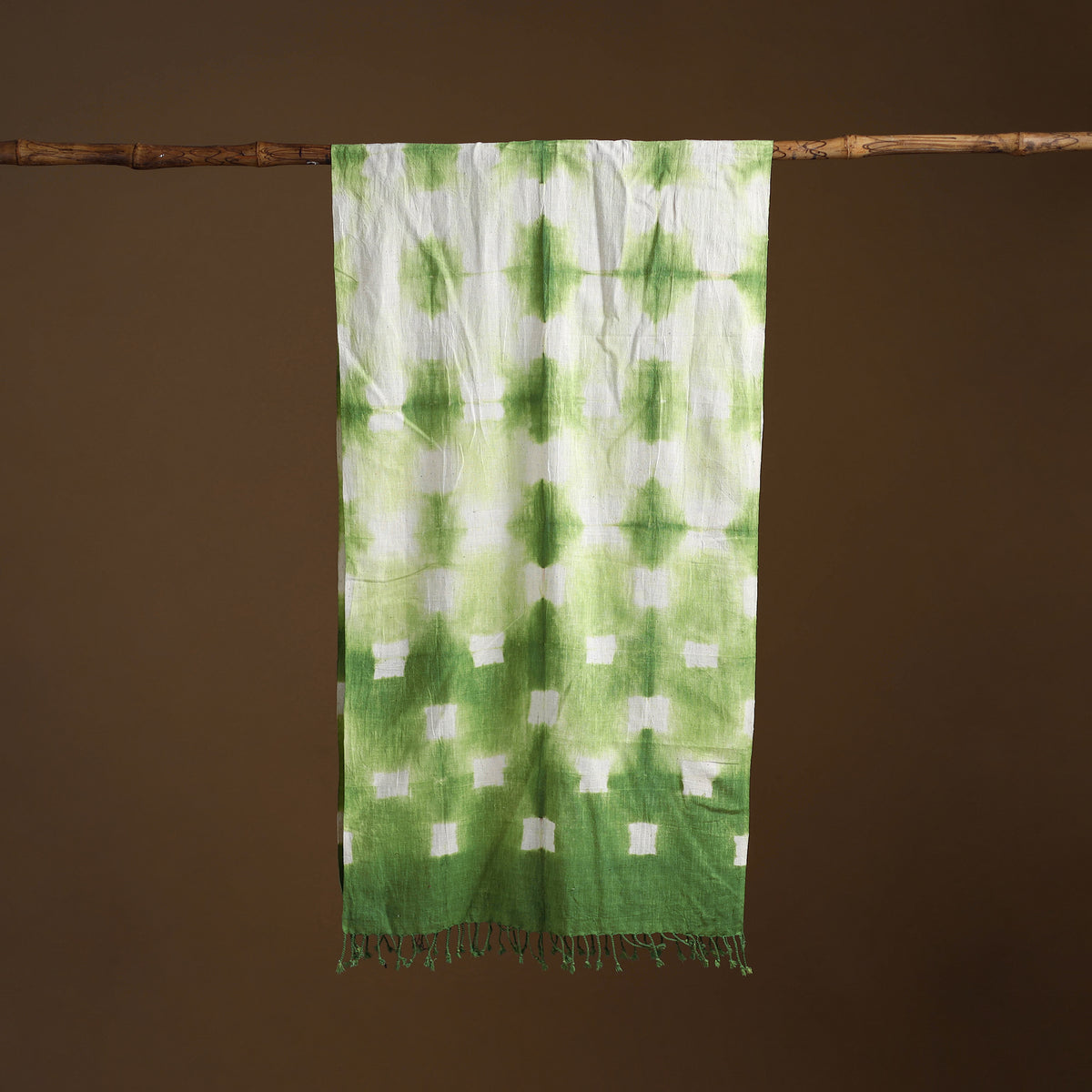 Kutch Handwoven Organic Kala Cotton Shibori Stole 22
