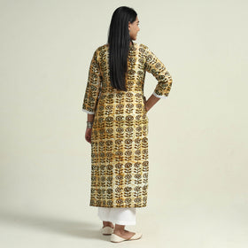  Hand Batik Printed Cotton Kurta with Palazzo Set 