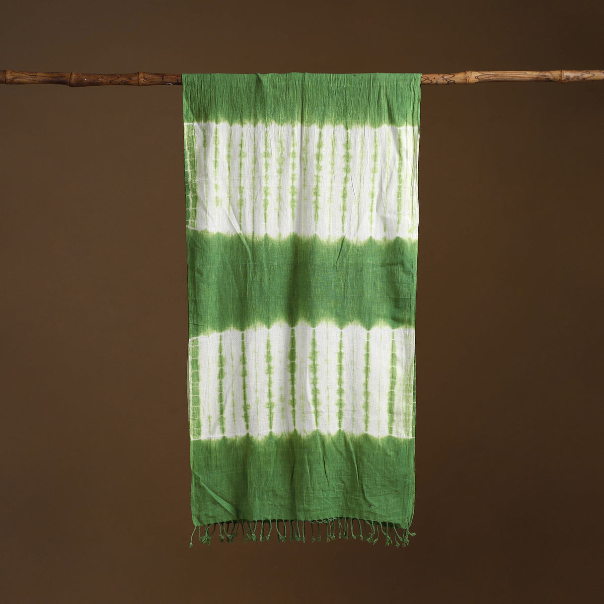 Kutch Handwoven Organic Kala Cotton Shibori Stole 20