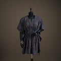 Ajrakh Hand Block Print Natural Dyed Cotton Kaftan (Medium) 78