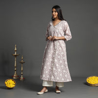 Light Pink - Handwoven Cutwork Cotton Banarasi Kurta 07