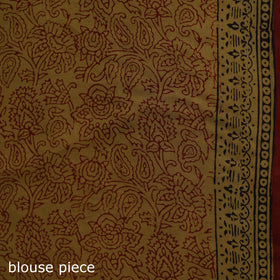 Bagh Hand Block Print Natural Dyed Cotton Saree 09