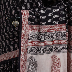 Bagh Hand Block Print Natural Dyed Cotton Saree 10